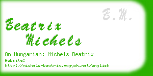 beatrix michels business card